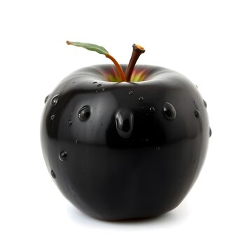 Close view of a black color appple