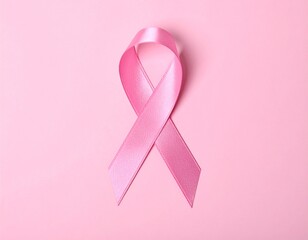 pink ribbon symbol of world cancer day