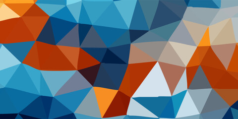 Blue Grid Mosaic Background, Creative Design Templates