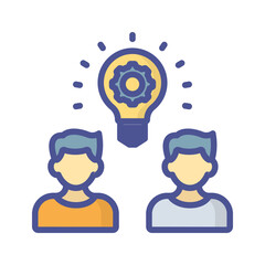 Brainstorming Vector icon which can easily modify or edit