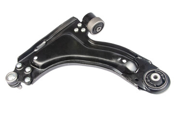 black metal car spare isolated on white