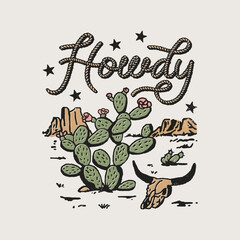 Howdy Wild Western Desert