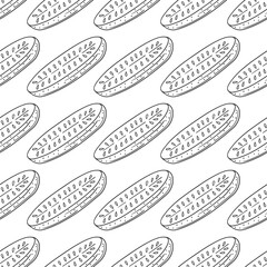 Monochrome cute pattern. Pattern for textiles in hand draw style