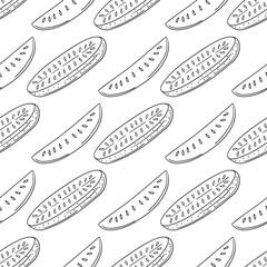 Monochrome cute pattern. Pattern for textiles in hand draw style
