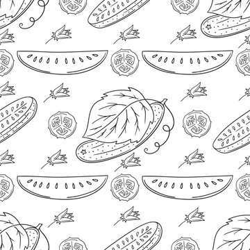 Monochrome cute pattern. Pattern for textiles in hand draw style