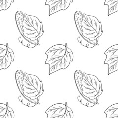 Monochrome cute pattern. Pattern for textiles in hand draw style