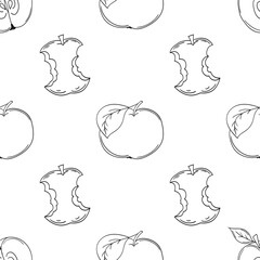 Monochrome cute pattern. Pattern for textiles in hand draw style