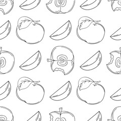 Monochrome cute pattern. Pattern for textiles in hand draw style