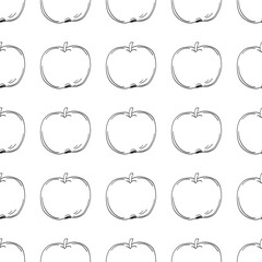 Monochrome cute pattern. Pattern for textiles in hand draw style