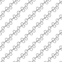 Monochrome cute pattern. Pattern for textiles in hand draw style