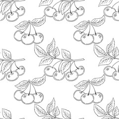 Monochrome cute pattern. Pattern for textiles in hand draw style