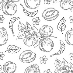Monochrome cute pattern. Pattern for textiles in hand draw style