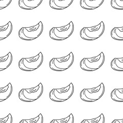 Monochrome cute pattern. Pattern for textiles in hand draw style