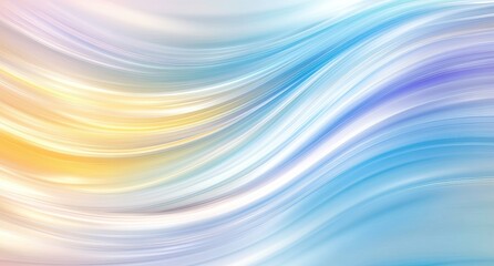 Fototapeta premium Abstract flowing curves of pastel colors, soft gradients and light. Delicate, smooth, and fluid lines