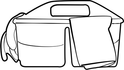 spring cleaning checklist coloring page