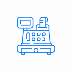 cash register receipt icon sign vector