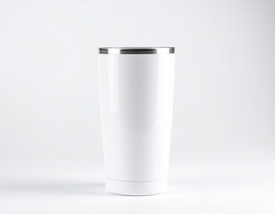 White Stainless Steel Tumbler with Lid