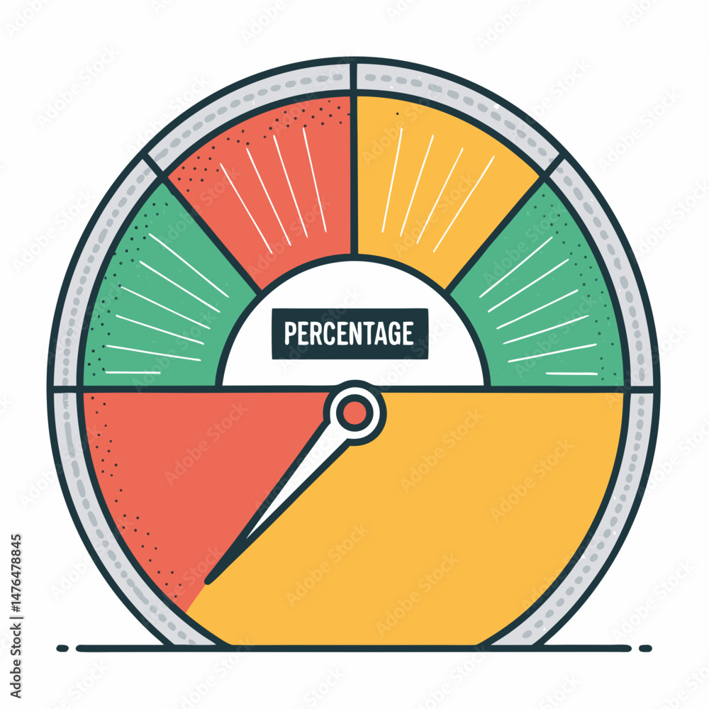 Aufkleber create a bold, vector illustration of a pie chart with pointed segments, emphasizing thick outlines 