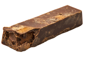 A chocolate bar with a bite