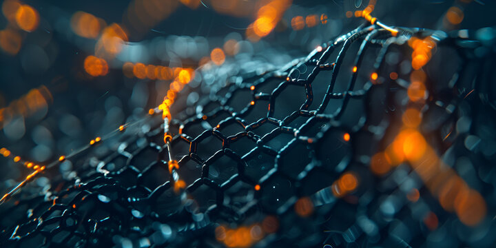 Molecular Research Visualization on Screen, Digital Chemistry Technology, Interactive Digital Lab