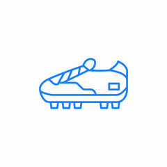 football cleat shoe icon sign vector