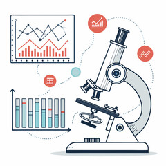 Create a bold, vector infographic showcasing research data with strong lines and impactful visuals, suitable for presentations.