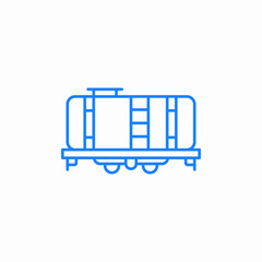 fuel tank train icon sign vector