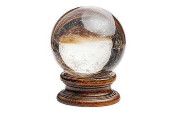 A crystal ball on a stand