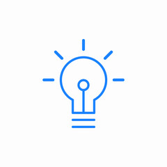 idea light bulb icon sign vector