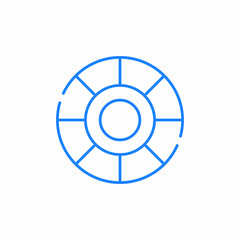 lifesaver ring symbol icon sign vector