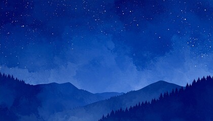 星空が綺麗な森