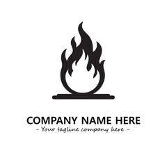 Fire Logo Company Design Illustration Vector Graphic Image