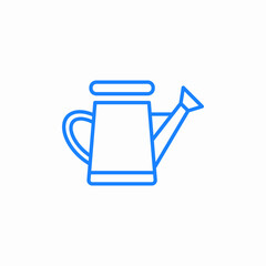 watering can gardening icon sign vector