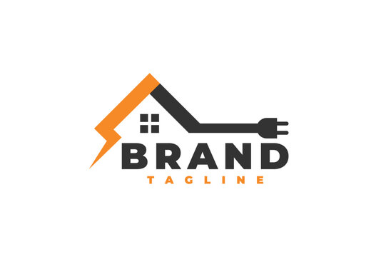 house electrical plug logo