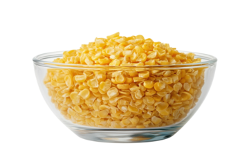 Lentils in a clear bowl