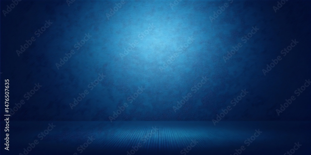 Aufkleber dark blue studio background with subtle texture and gradient lighting for product displays and prese