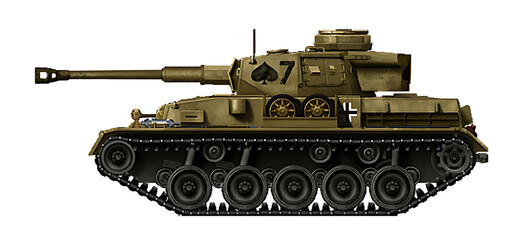 Panzer IV Ausf.O (Alternative modification of the Panzer IV tank on a new chassis) © Tikros