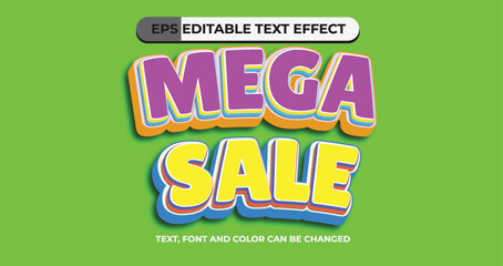 Mega Sale Editable Text Effect