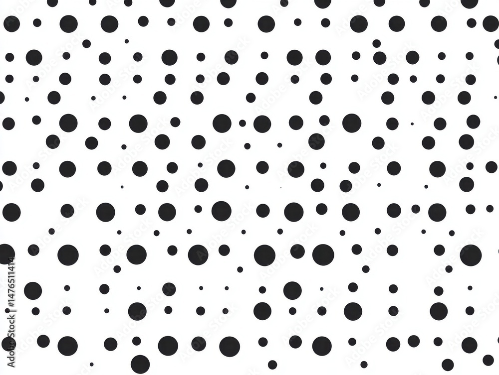Poster black and white circles pattern background graphic design element seamless repeating abstract textur