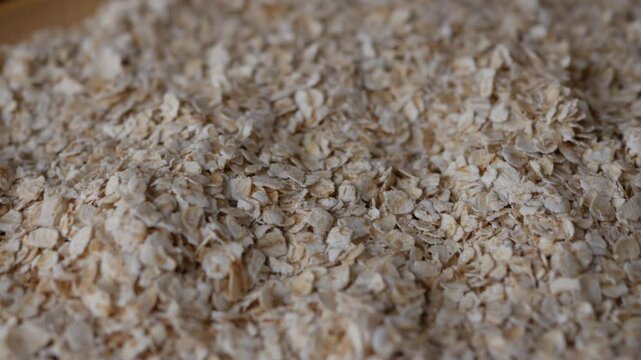 organic Instant Oatmeal or oat flakes pattern background.