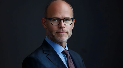 Confident Senior Business Executive AI Generative