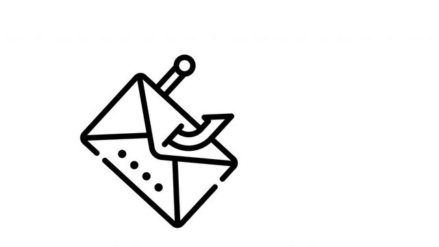 icon line motion graphic phishing