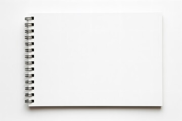 blank notebook isolated on white