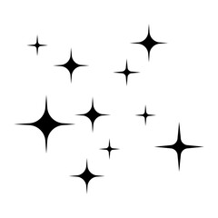 Sparkle vector icon. Shine symbol illustration. star sign or logo.