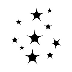 Sparkle vector icon. Shine symbol illustration. star sign or logo.
