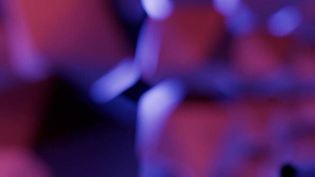Abstract Bokeh Blurred Lights Motion Background with Seamless Looping CGI Animation