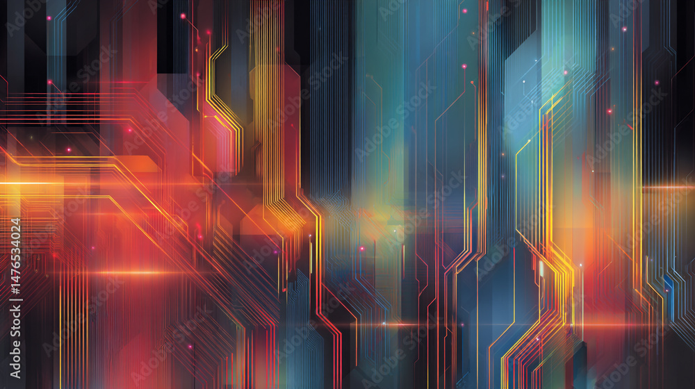 Poster abstract colorful background
