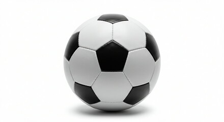 Fototapeta premium A soccer, football ball on an isolated white background