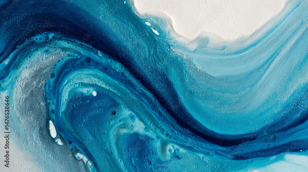 Poster Abstract Paint Mixes with Layer Patterns, Jade-Inspired Textured Background Design