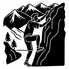 Fototapeta premium silhouette of a man